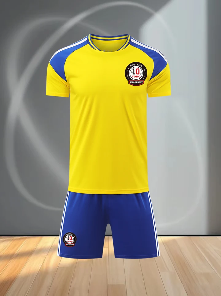 High-quality breathable T-shirt and shorts football set