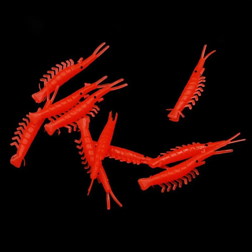 2025 25/30/36/40 مللي متر إغراء الطعم مضيئة لينة المطاط لينة الطعم noctilucent الحيوية ليلة ضوء الروبيان توهج في الظلام #3