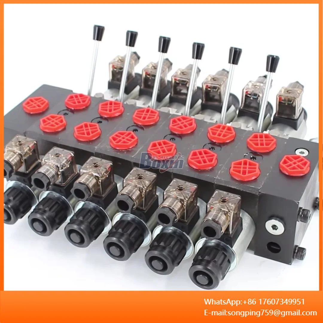 

Hydraulic Sectional Directional Valve DCV58 - 6 Spool Solenoid, 60 L/min, 200 bar - OEM/ODM Services Available
