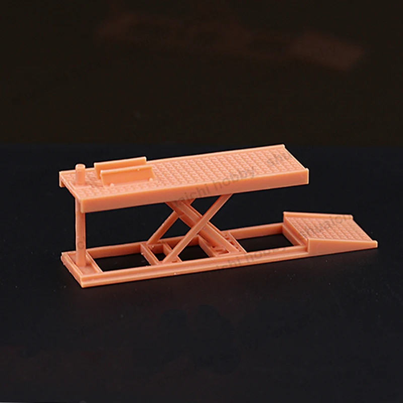 1PC Resin Lift Stand for 1/64 Scale Motorcycle Model 3D Printed Unpainted Lifting Machine Miniature Display Rack DIY Scene Parts