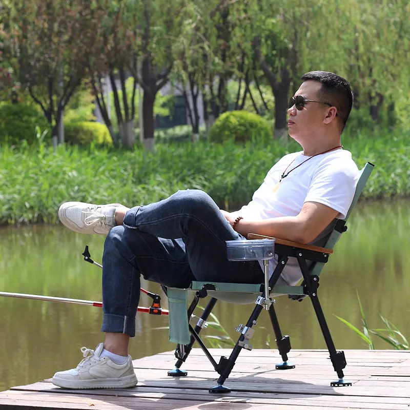 European Small-sized Beach Chairs Cushion Spring-loaded Beach Chairs Lifting Function Outdoor Furniture Cadeiras De Praia ZYSTY