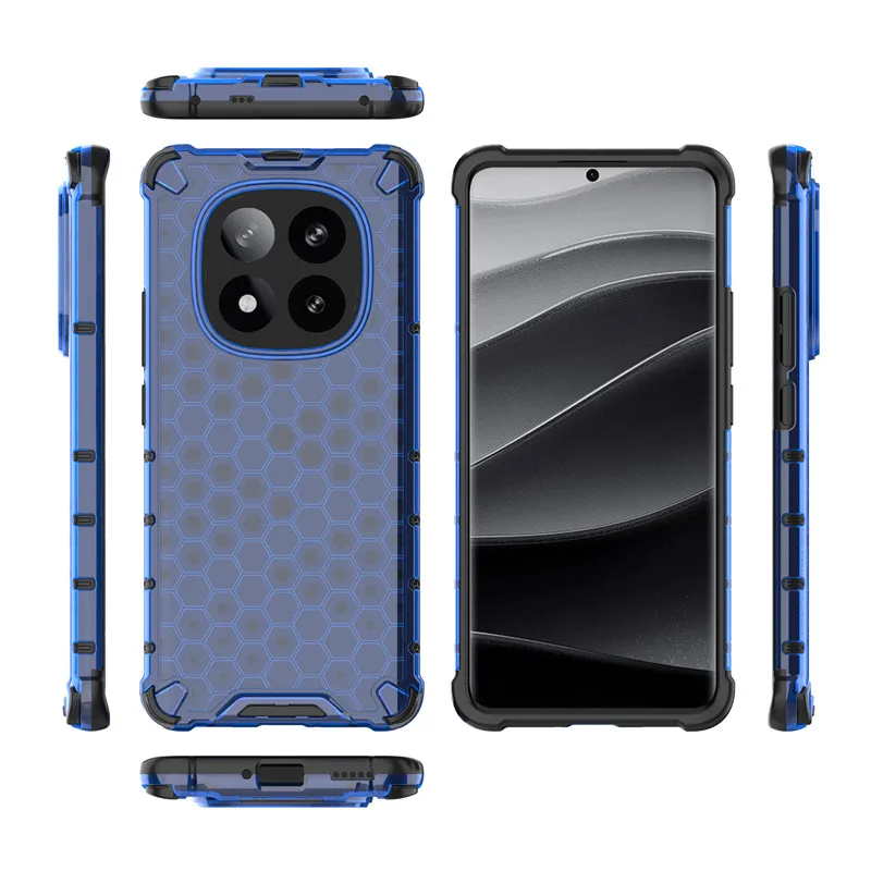 For Xiaomi Redmi Note 14 Pro Plus Case Redmi Note 14 Pro Plus Cover Honeycomb Bumper Protective Phone Cases Redmi Note 14 Funda