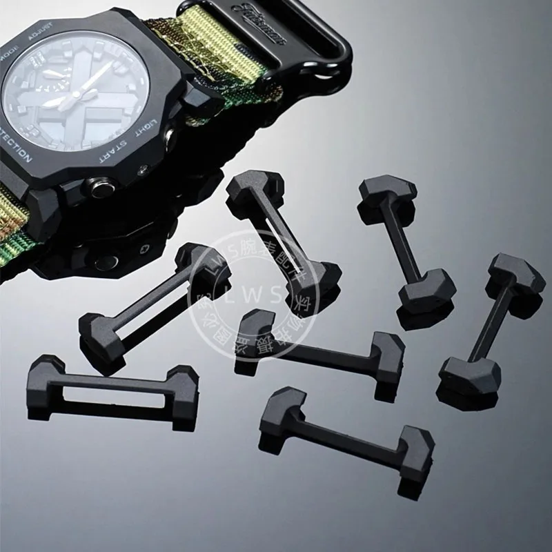 ل كاسيو G-SHOCK GA-2300 GA2300 GA 2300 ساعة تعديل الجلود المطاط النايلون حزام موصل محول معدني 24 مللي متر محول