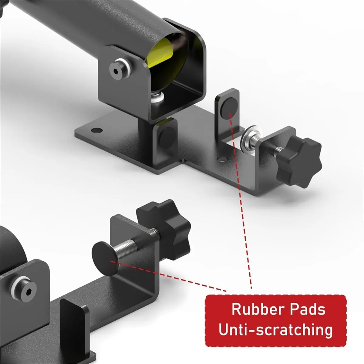 

T Bar Row Platform Attachment Install on Floor or Wall Holder for Barbell Bars Exercises Gym Equipment