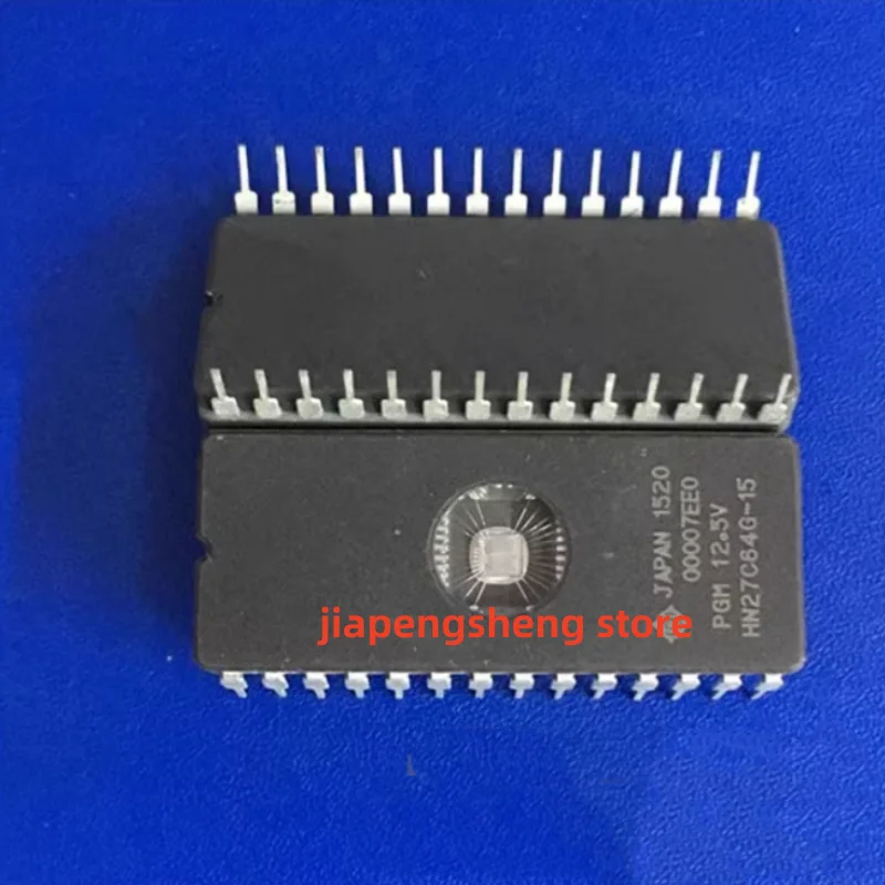 (1PCS) New memory HN27C64G-15 in line with DIP-28 windowed UV erase chip