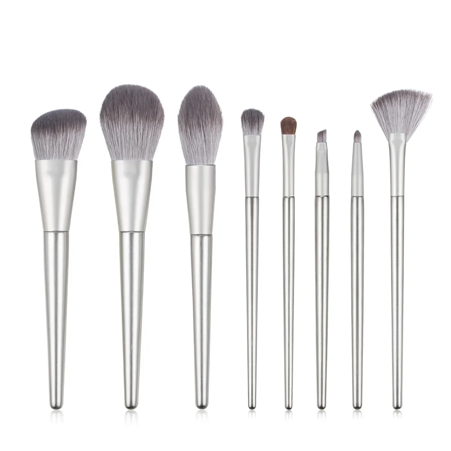 Grote make-upborstelset Witte concealer Foundation Blush Poedermix Cosmetische oogschaduw Fan Markeerstift make-upborstel