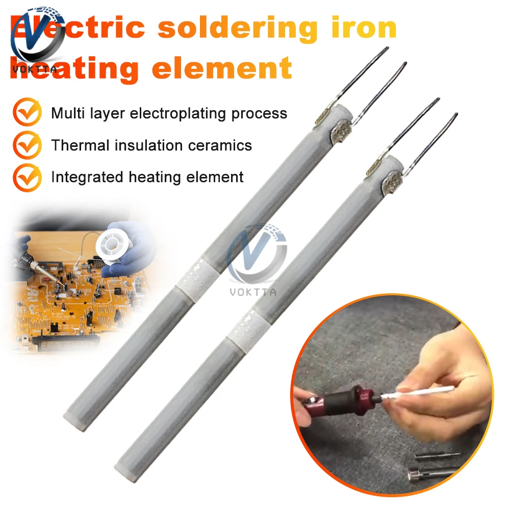 60W Electric Soldering Iron Heater 220V 110V Adjustable Temperature Ceramic Internal Heating Element for 936 Welding Irons