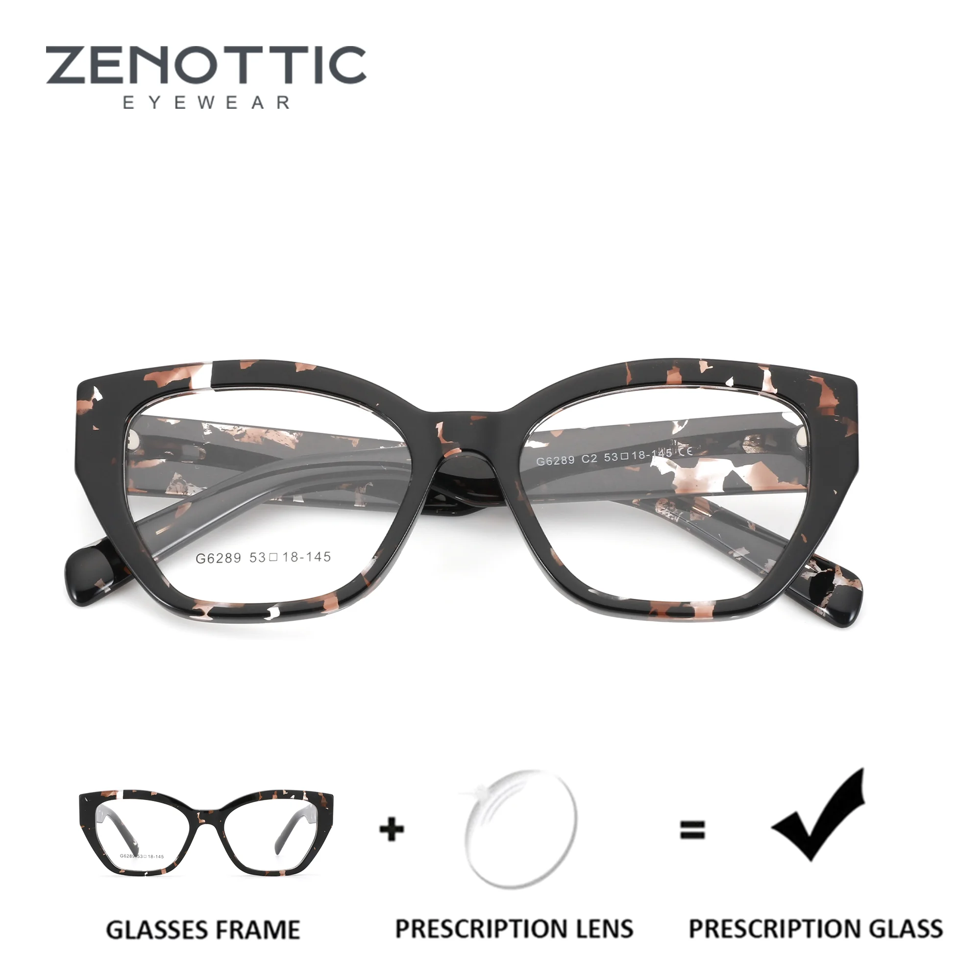 

Очки ZENOTTIC (размер S) из ацетата с линзами в форме бабочки для женщин, с защитой от синего света, для коррекции близорукости, с диоптриями, по рецепту