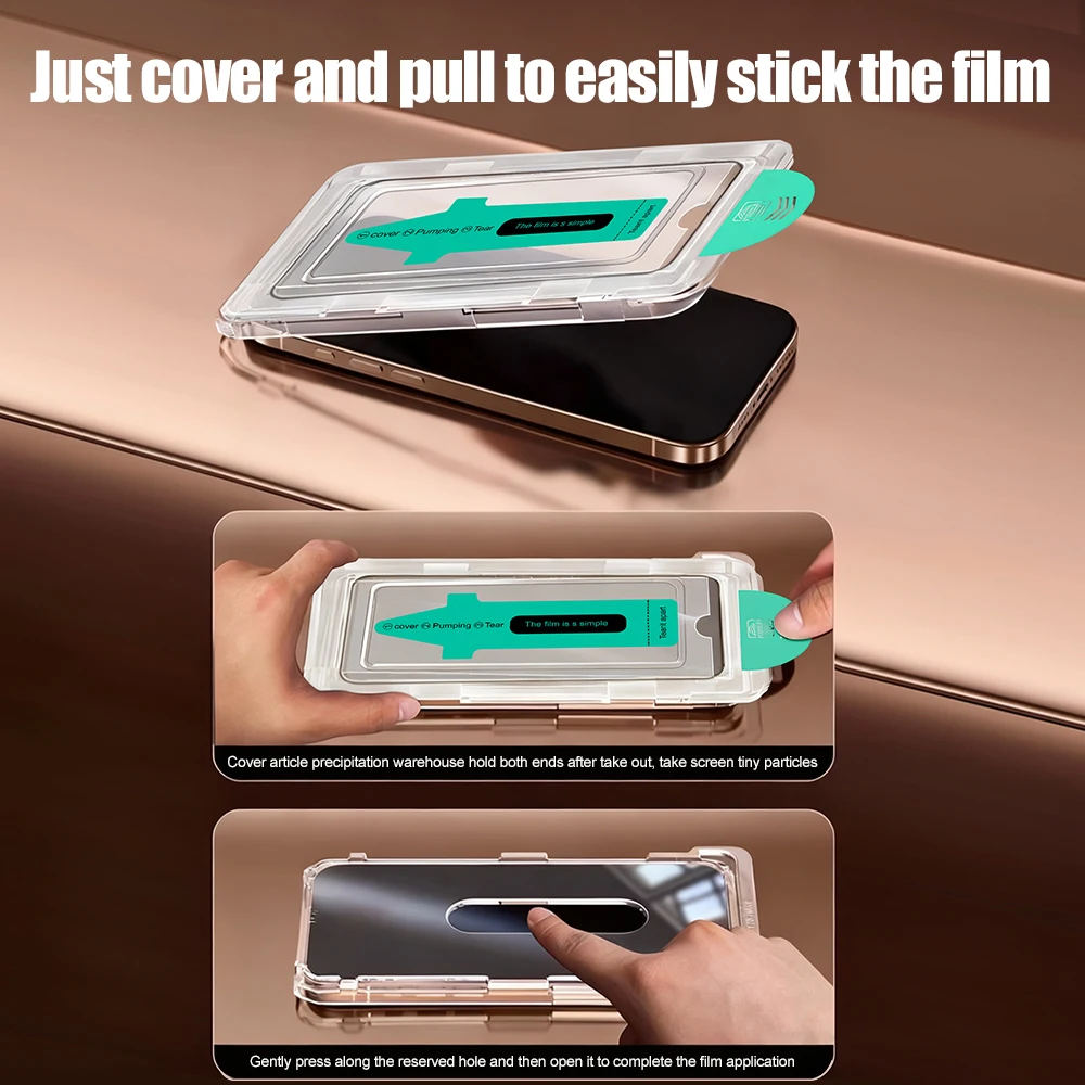 1-2 Stück Ölabweisender Staubfreier Einfach zu Installierender Matter Sichtschutz-Bildschirmschutz für iPhone 16 17 18 12 14 15 Pro Max 13 11 XS XR 16e Air – Detail 10