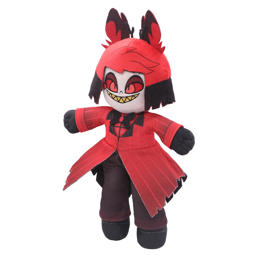 Juguete de peluche de Alastor de dibujos animados para niños, mascota de peluche suave de 30CM, Hell Inn, accesorios de fantasía de Cosplay, regalos de Navidad y cumpleaños