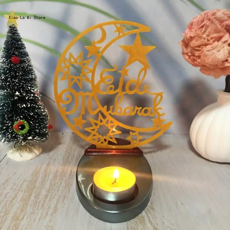 

Candlestick Silicone Molds Stand Mould Ramada Theme Home Decorations DIY Cup Molds Hand-Making Accessaries XXFD