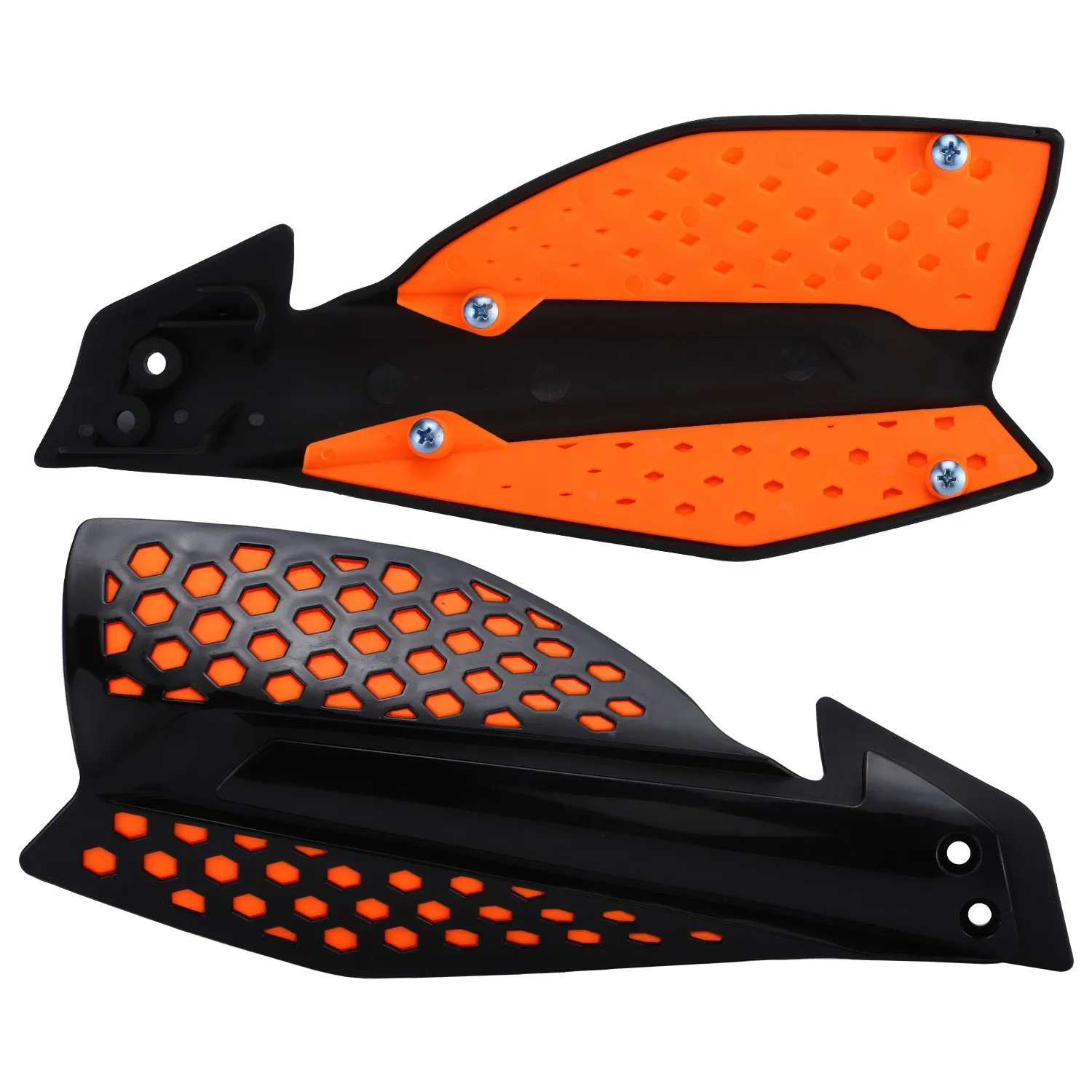 ملحقات تعديل الدراجات النارية على الطرق الوعرة، واقيات يدوية مربعة بلونين، أغطية حماية من السقوط، واقيات اليد #5