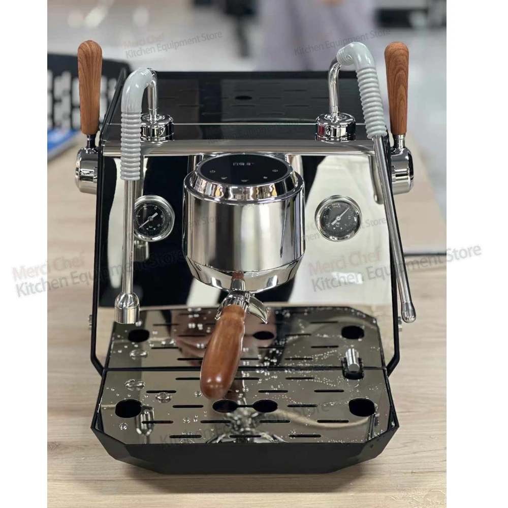 Home/Commerical Espresso Coffee Machine 0.5L+ 1L Boliers PID Temperture Control Connect External Water Source LED Screen 2400W