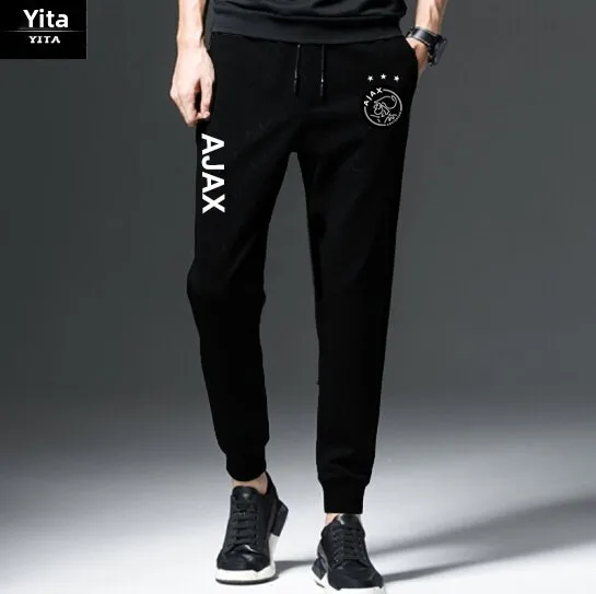 Plones de Fúol Ajustados del orme del Equipo Ajax, Plones Casus con Puños para Hombre y Mujer, Leggings Depo...