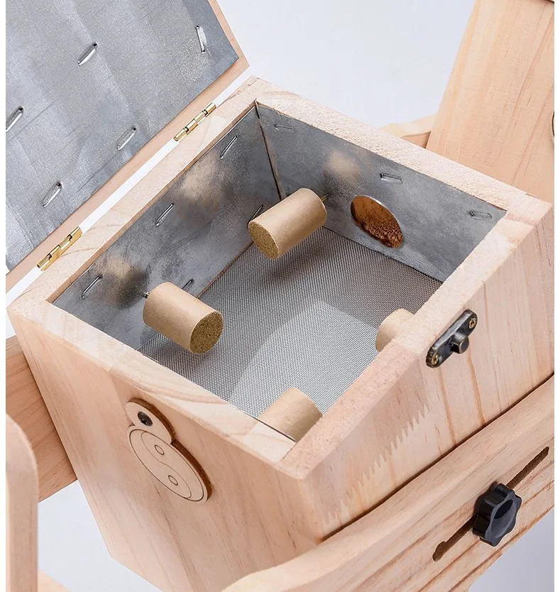 Wooden Mammary Gland Moxibustion Box Adjustable Breast Protection Fumigation Physical Therapy Hot Compress Health Care Tool