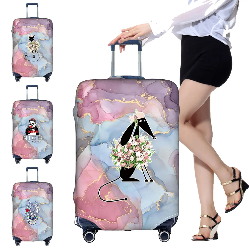 

Luggage Protective Cover Stretch Fabric Luggage Protective Covers Dust Cover Color Series Anti-Scratch Protective Suitcase Cover