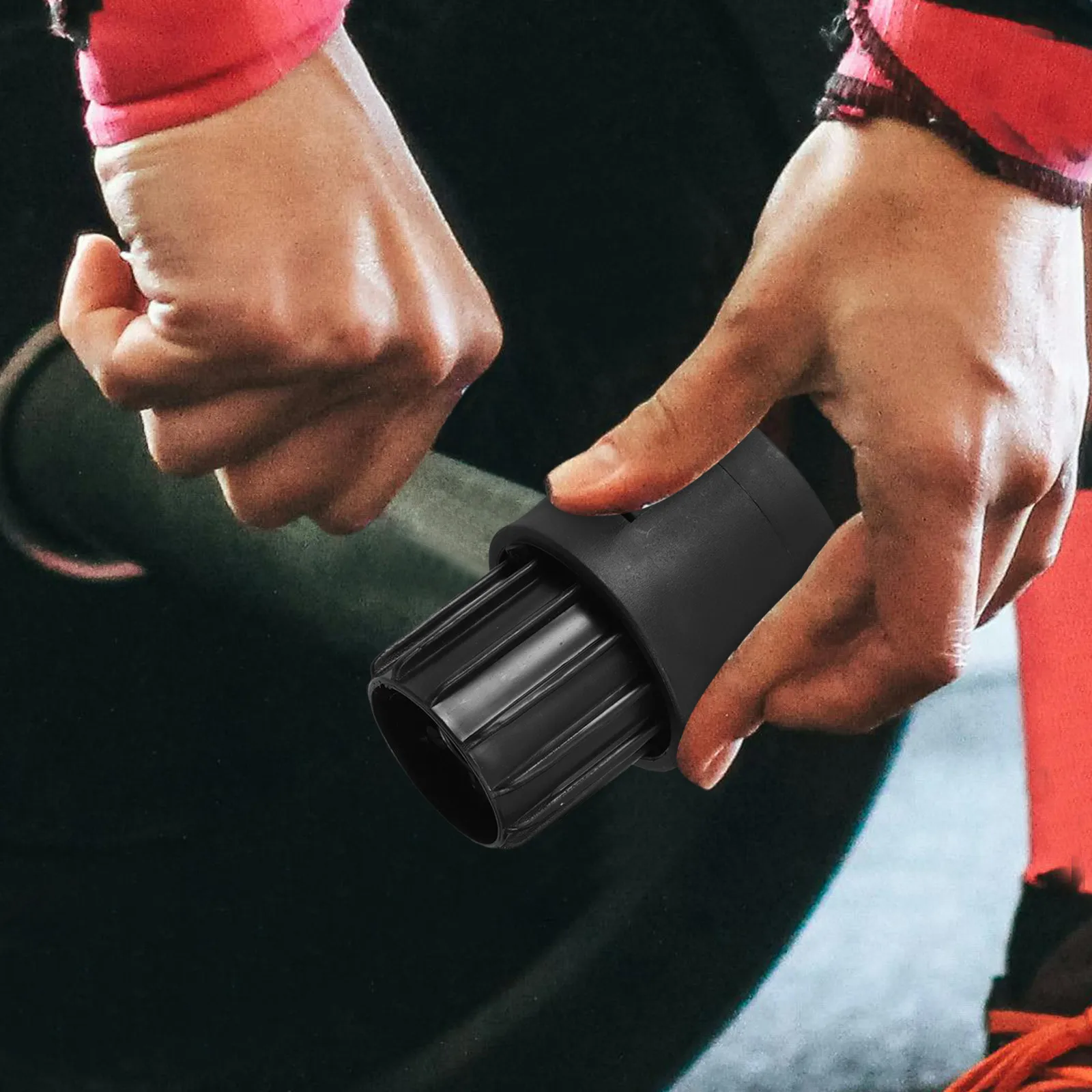 2Pcs Thick Outer Round Fitness Equipment Caster Cups Floor Protectors for Chair Table Gym Furniture Non-Slip Shock Absorbing