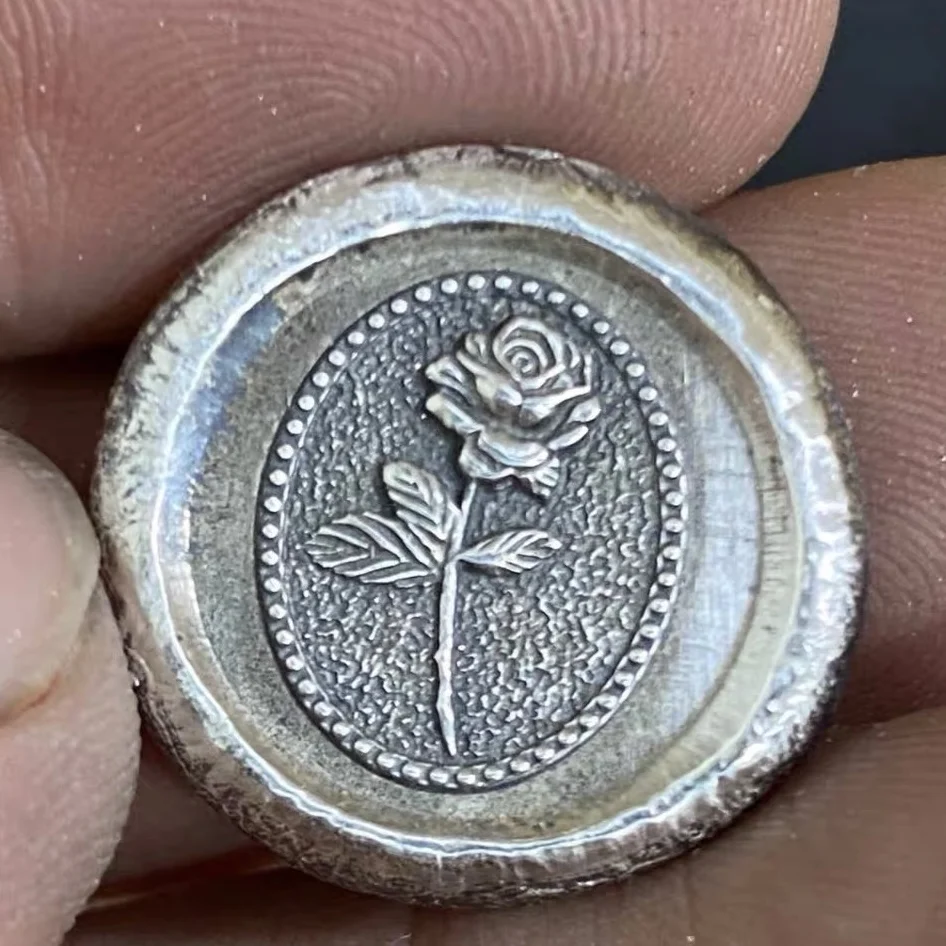 3D Rose Design Metal Stamp Jewelry Marking Punch Silver Gold DIY Steel Stamper Hydraulic Pressure Pressing Tool Steel Stamping