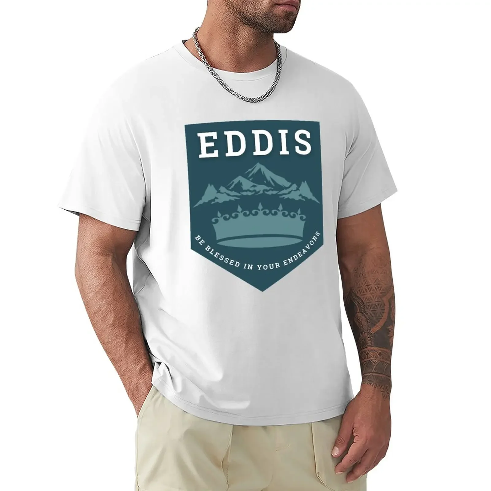 welcome to eddis, the queen's thief T-Shirt customs oversized mens cotton t shirts