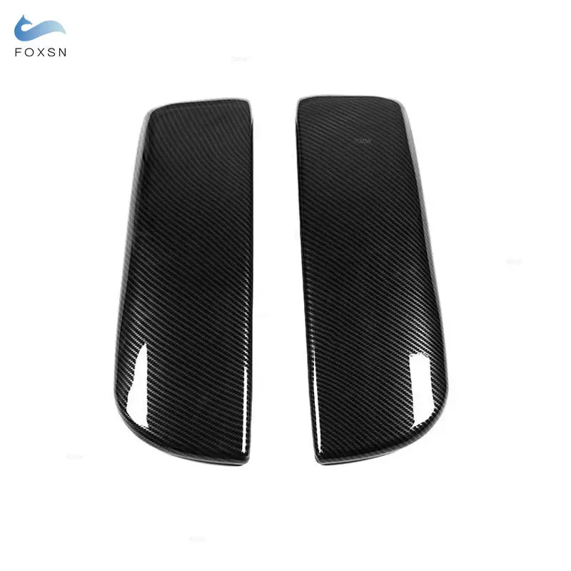 Car Center Console Armrest Box Cover For BMW X5 E70 2008-2013 X6 E71 2009-2014 Carbon Fiber Texture Interior Accessories