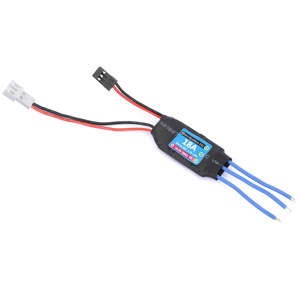 9IMOD RC 18A Bürstenloser ESC 2S Elektrischer Geschwindigkeitsregler Kompatibel mit Kyosho Tamiya Wltoys K989 1/24 1/28 Mini Z Mini Q RC Auto