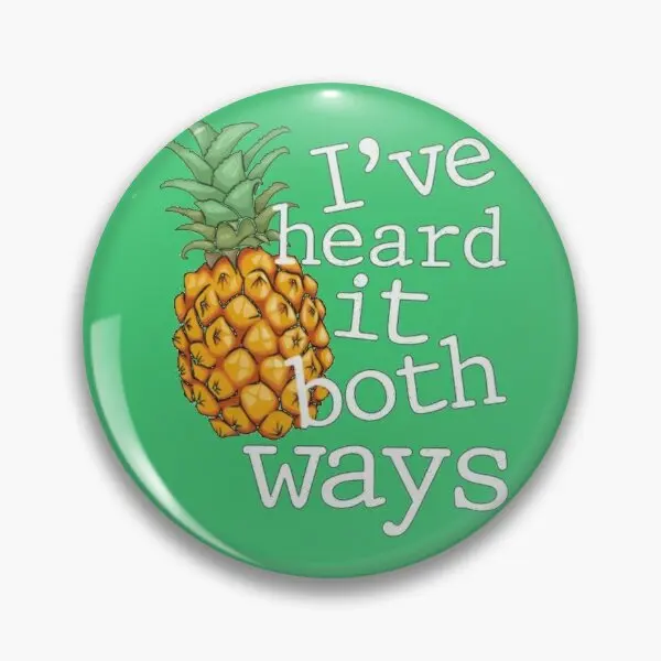 Psych I Ve Heard It Both Ways  Soft Button Pin Lover Fashion Brooch Decor Metal Creative Lapel Pin Jewelry Women Cartoon Gift