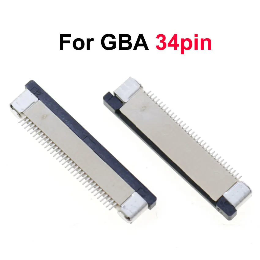 1Pcs ริบบิ้นยืดหยุ่นสายเชื่อมต่อแจ็คซ็อกเก็ตหน้าจอ LCD สำหรับ GBP/GBC/GBA/GBA SP 32 34 40 50 Pin FPC หญิง