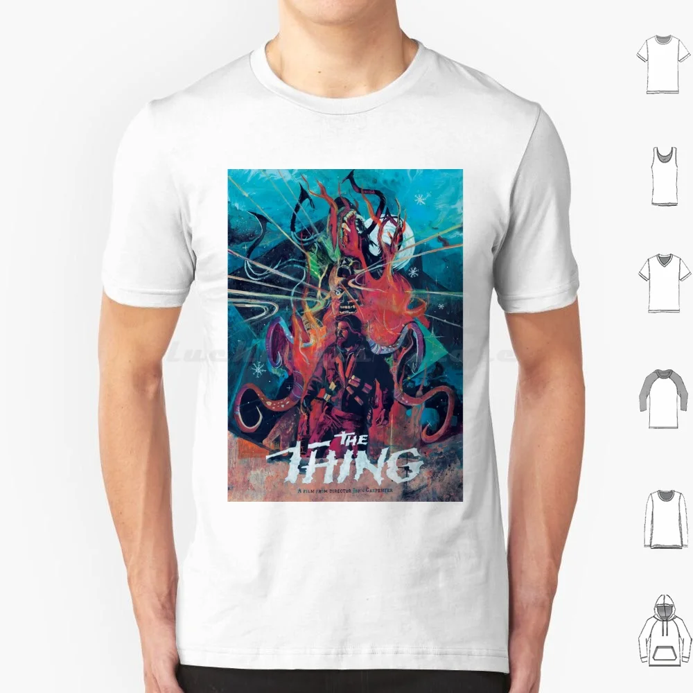 The Thing Movie Fun Art T Shirt Cotton Men Women Diy Print Film Movie Horror The Thing Retro Cult Halloween John Carpenter