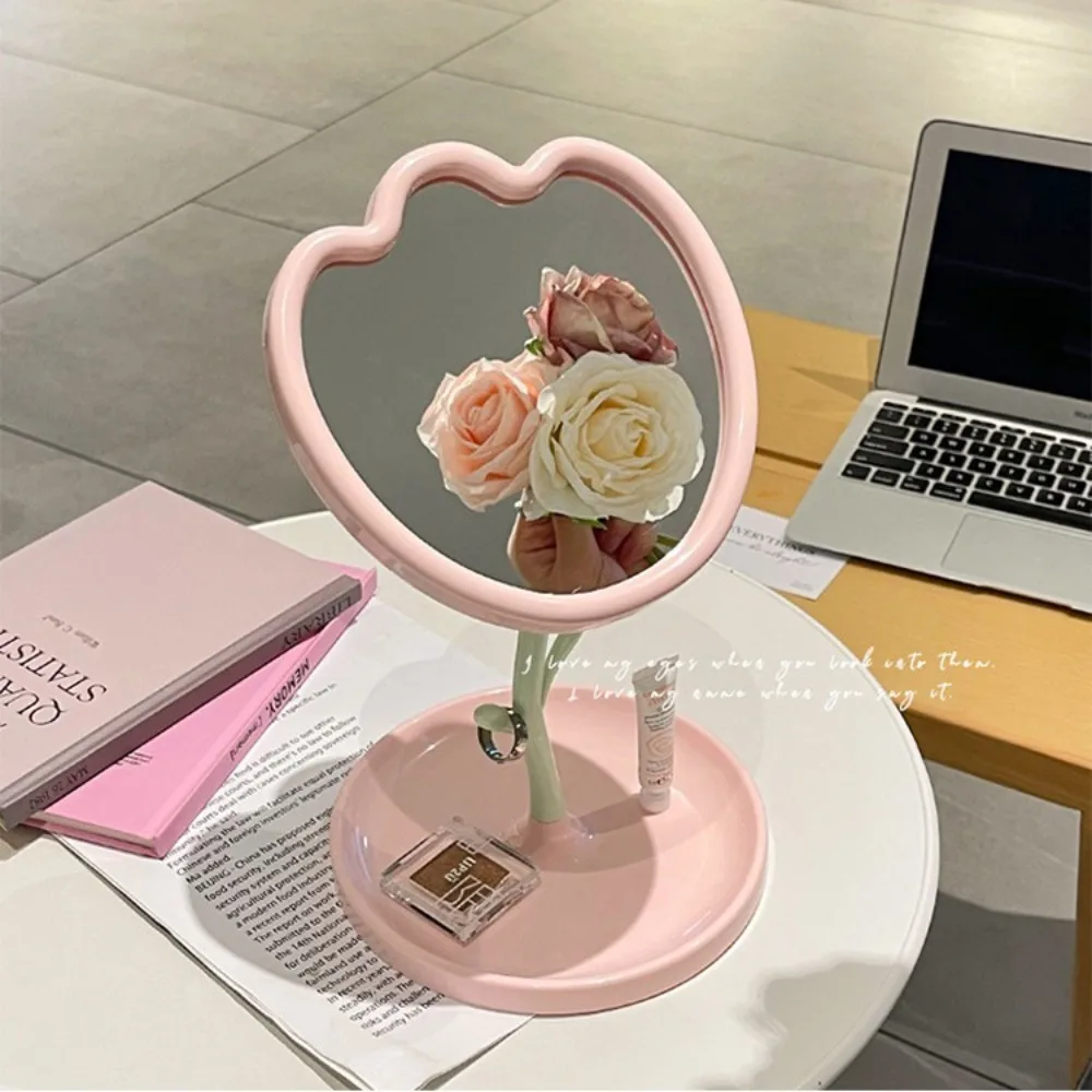 New Tulip Desktop Makeup Mirror High-definition Detachable Dressing Mirror Versatile Table Mirror Gift