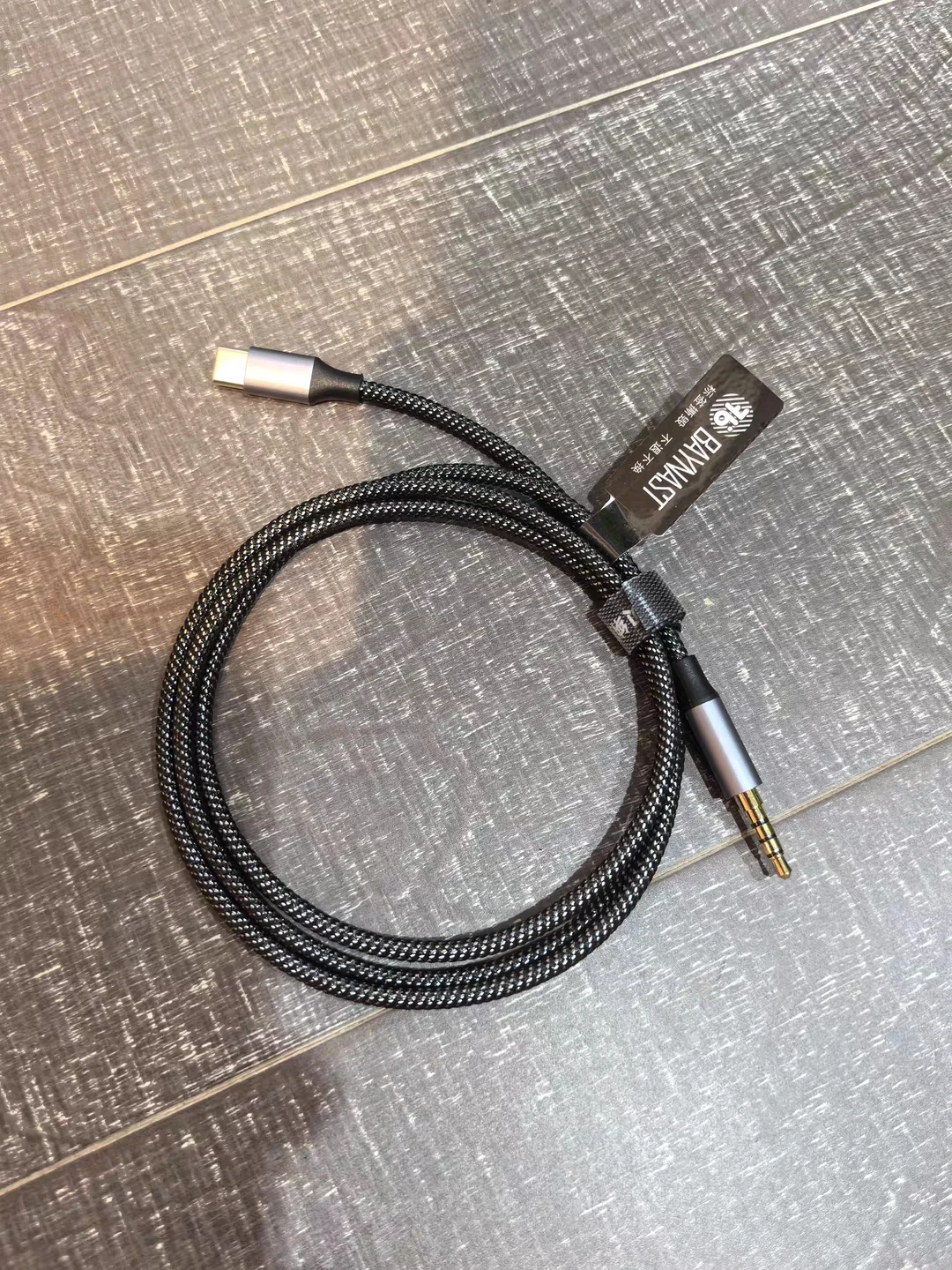Braided Type C to 3.5mm Aux Cord for Xiaomi, USB C Headphone Adapter Jack Converter, Bedside Podcast Night