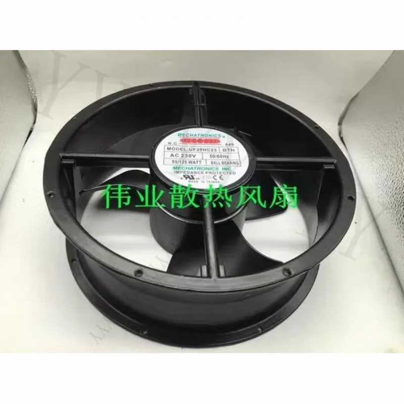 Y+MECHATRONICS UF25HC23 BTH 230V 50/60Hz 95/125W Round Metal Cooling Fan