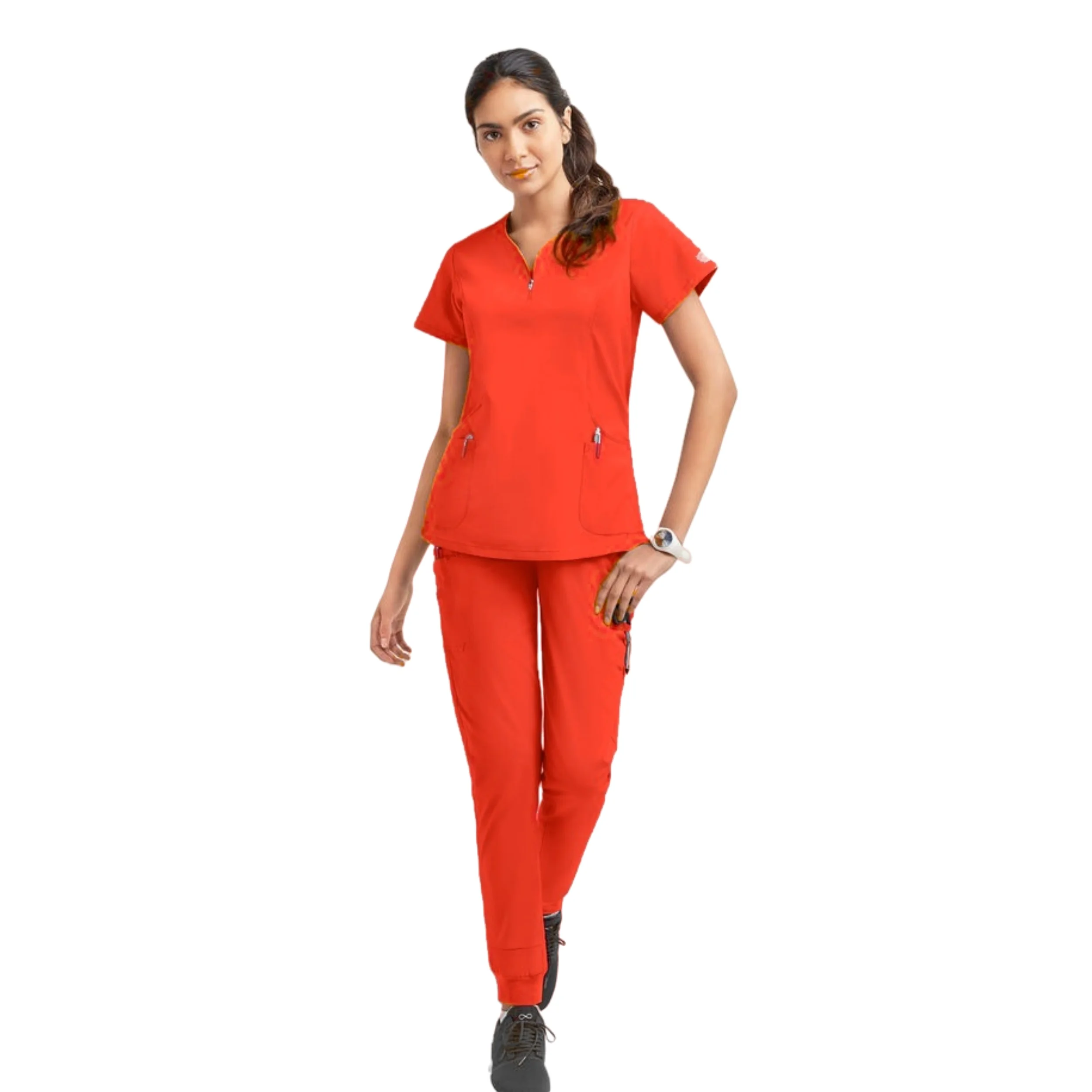 Wholesale Elastic Girl Hospital For Medical Lab Coats Nurse Uniform Women Scrubs Set Spa Uniforms