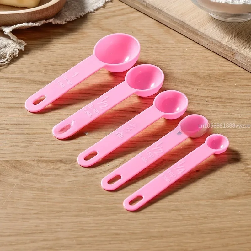 5Pcs/1set Measuring Spoons Set Measuring Cups Set Tea Coffee Measuring Tools Liquid Cake Flour Baking Cooking  Accessories