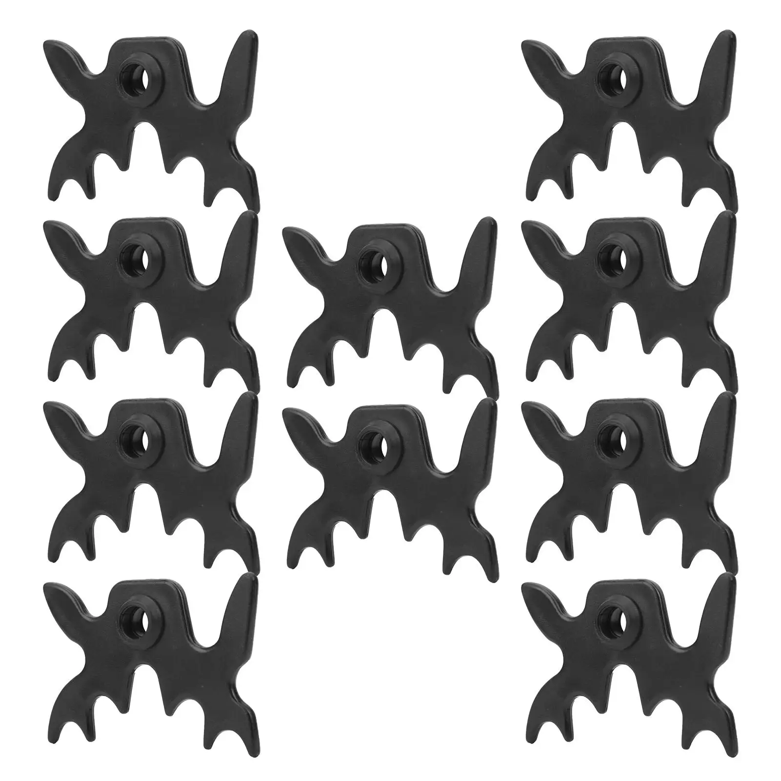 10pcs Moosehead Bridge Head for Billiard Pool Stick - Antler Design Pool Rack Accessories