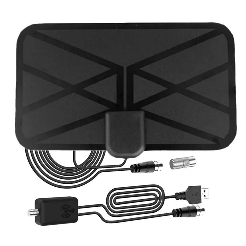 

High definition 4k indoor amplified signal booster antenna VHF UHF high definition TV digital Dvb-t2 smart TV TDT TV antenna