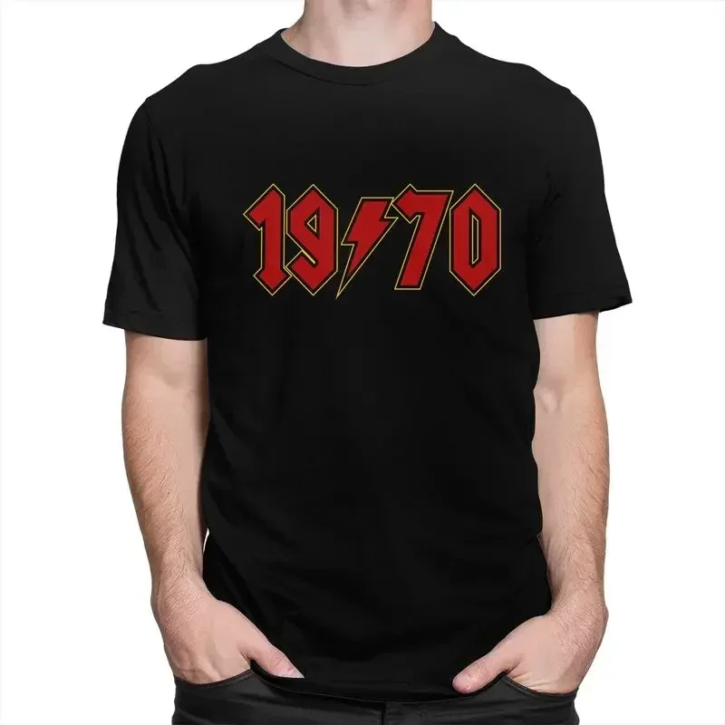 Short Sleeve Tops 1970 Year T Shirt for Men Soft Cotton Tee Tops Tshirt Short-Sleeve Urban T-shirt Streetwear Hale Spring Summer