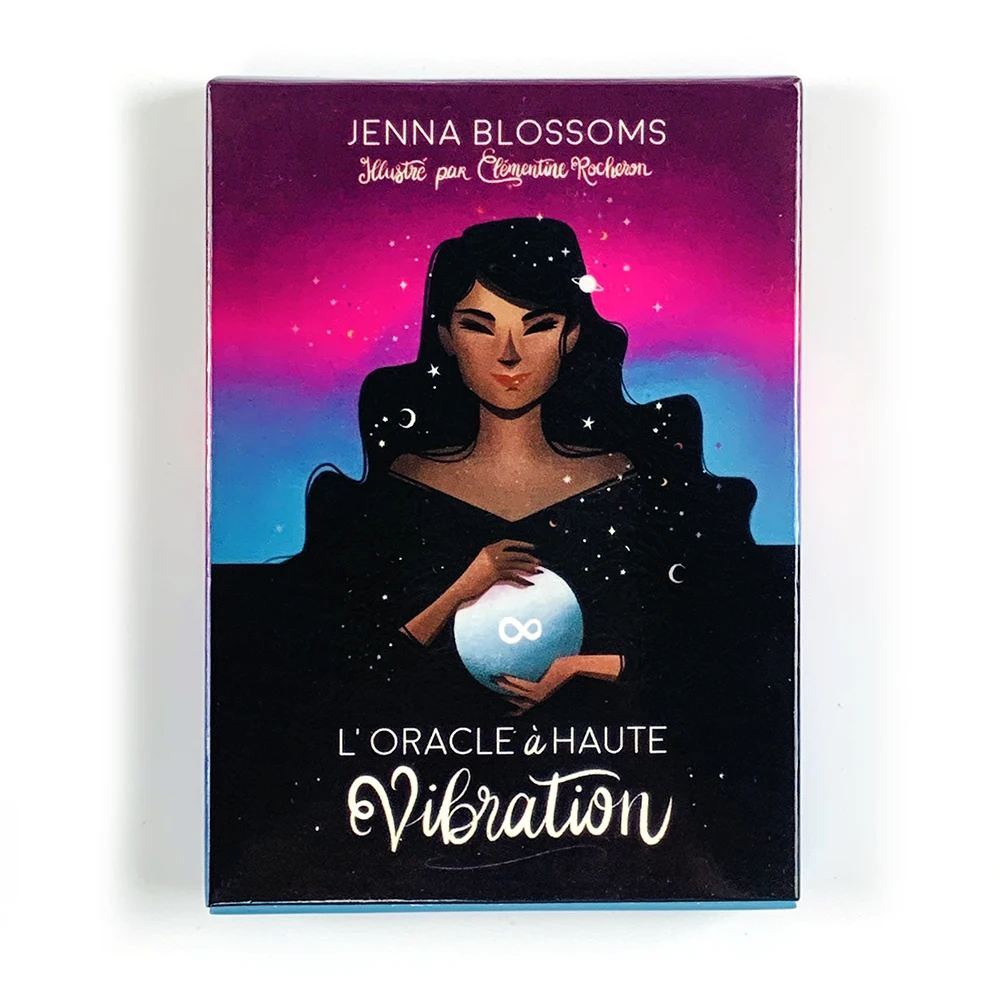 L'Oracle à Haute Vibration - Jeu de 44 Cartes Oracle Français, Énergie Cosmique et Guérison par la Fréquence, Parfait pour l'Alignement Spirituel