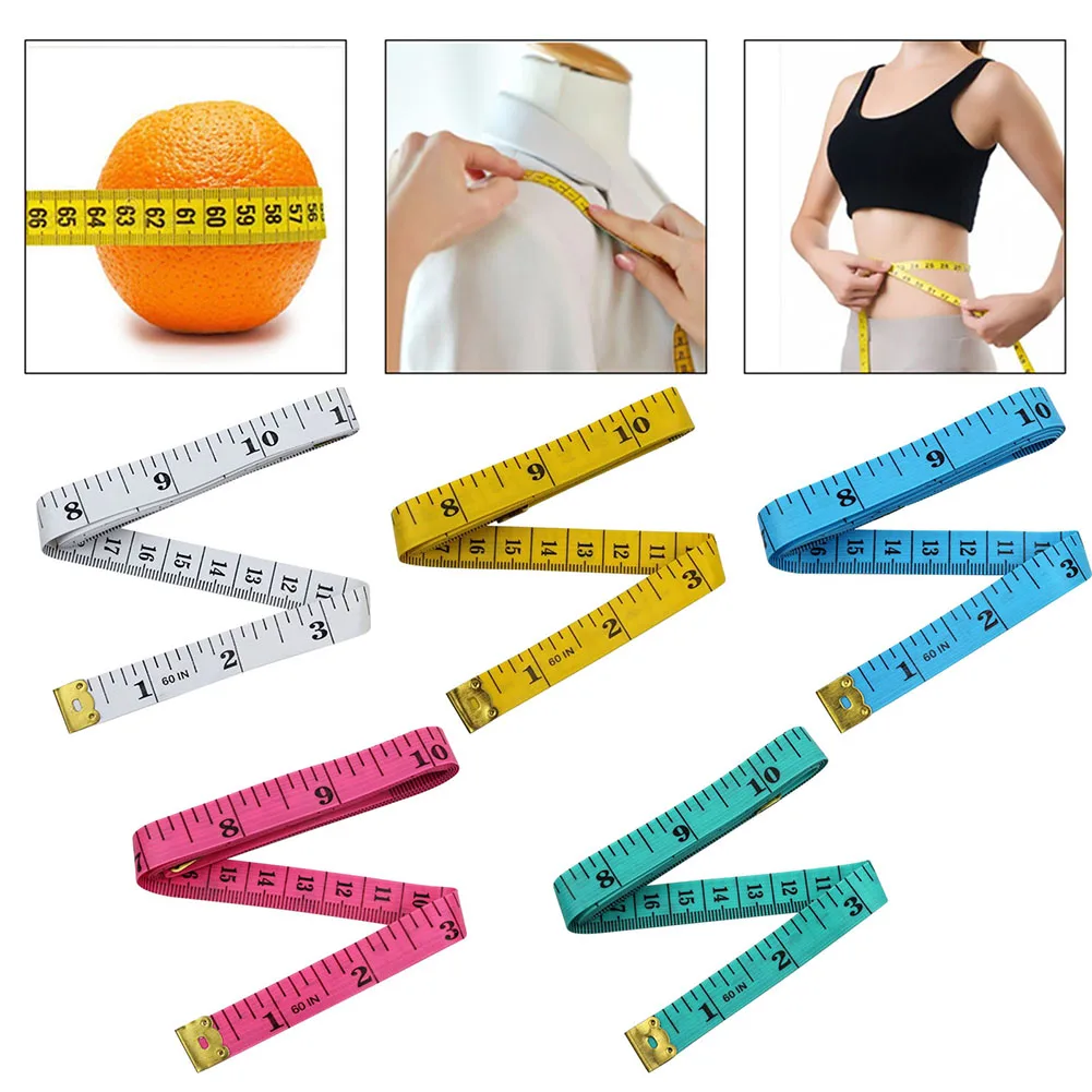 1.5M Measuring Ruler Cm Tape Measure Sewing Tool Inch Tape Body Measuring Tape For Thigh Waist Chest Hips Measuring Tool