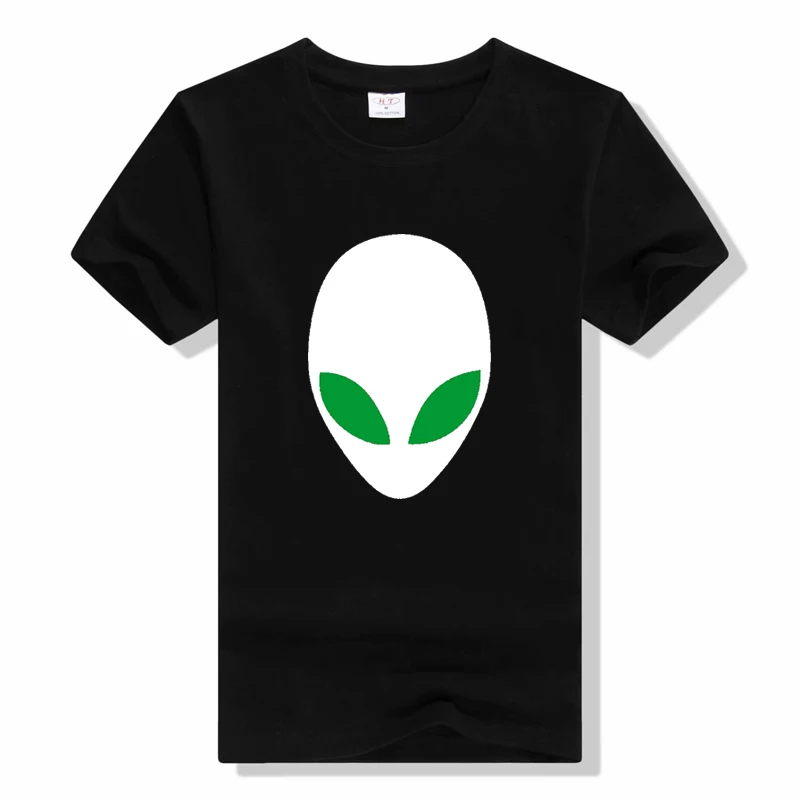 Alien Print Tops Summer Fashion Casual Tee unise Creative Clothing T-shirts  Alien casual o-neck cotton T-shirt