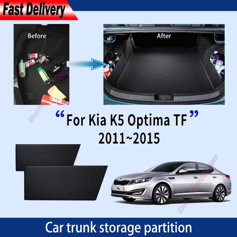 For Kia K5 Optima TF 2011 2012 2013 2014 2015 Car Trunk Storage Partition Multi-function Storage Box Auto Interior Accessories