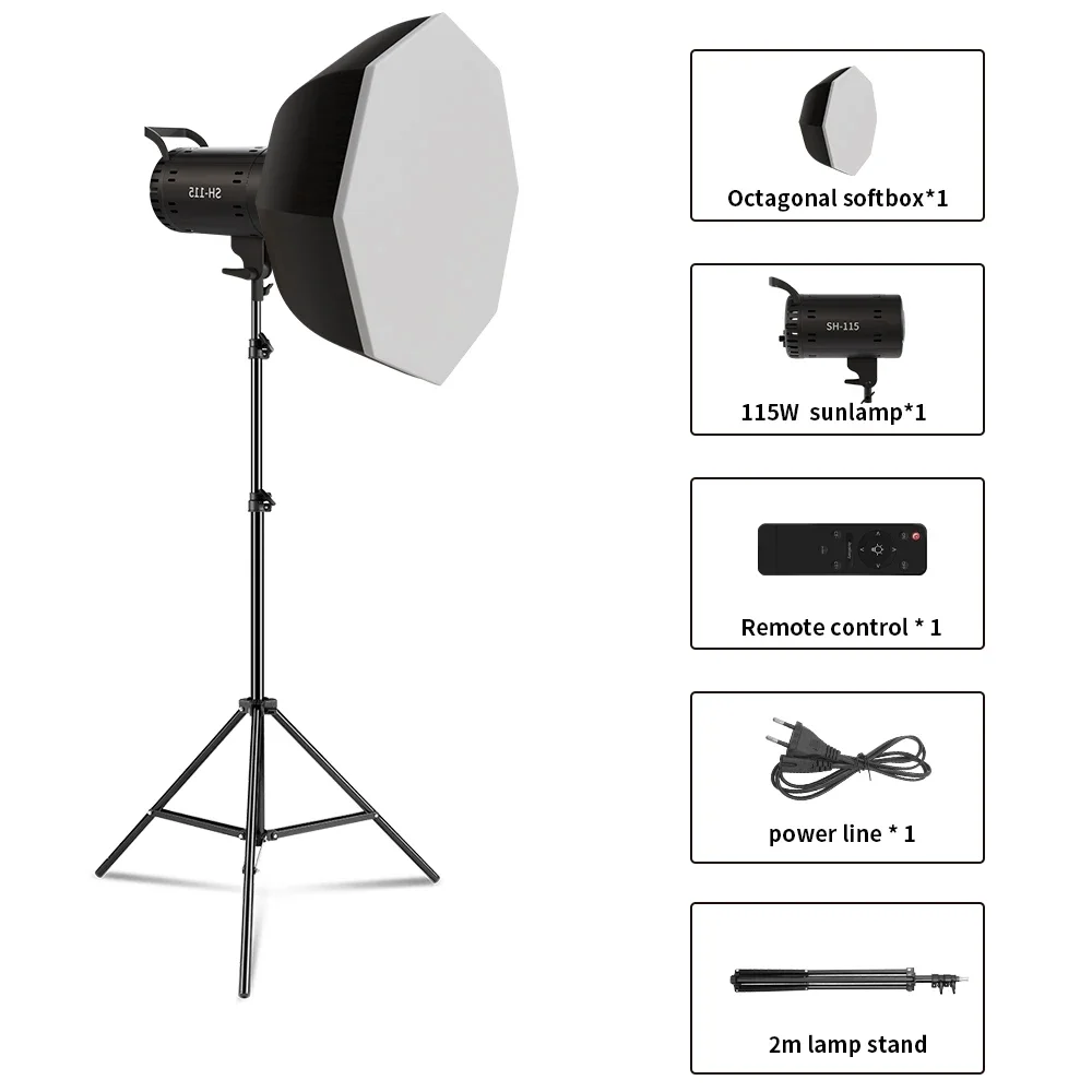 Bowens Video Studio Kit 135W Fotografie Licht Dimbare Kit LED Lamp 2m Statief Flits Studio Accessoires 3000-6500K 3 Kleuren