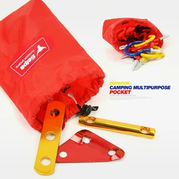 가정용 휴대용 소형 보관 가방, 다목적 경량 캠핑 파우치, 방수 나일론, 등산 하이킹 도구 보관 용품