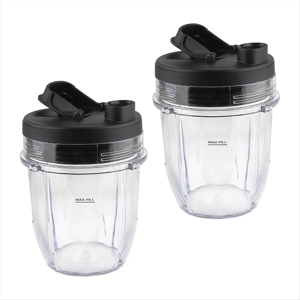 A22I Replacement Parts 12oz Cup Wiht Lid, Compatible for Blender BL450 BL480 BL640 BL680 BN400 BN751 BN801 2 Pack