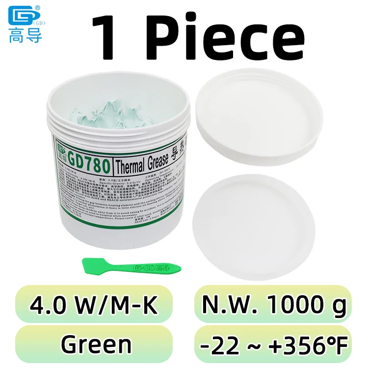 GD900 GD007 GD-2 Koelpasta Nettogewicht 1000g voor CPU GPU LED PS5 Printer Koeling Koeler Pasta Gips Koellichaam Compound CN