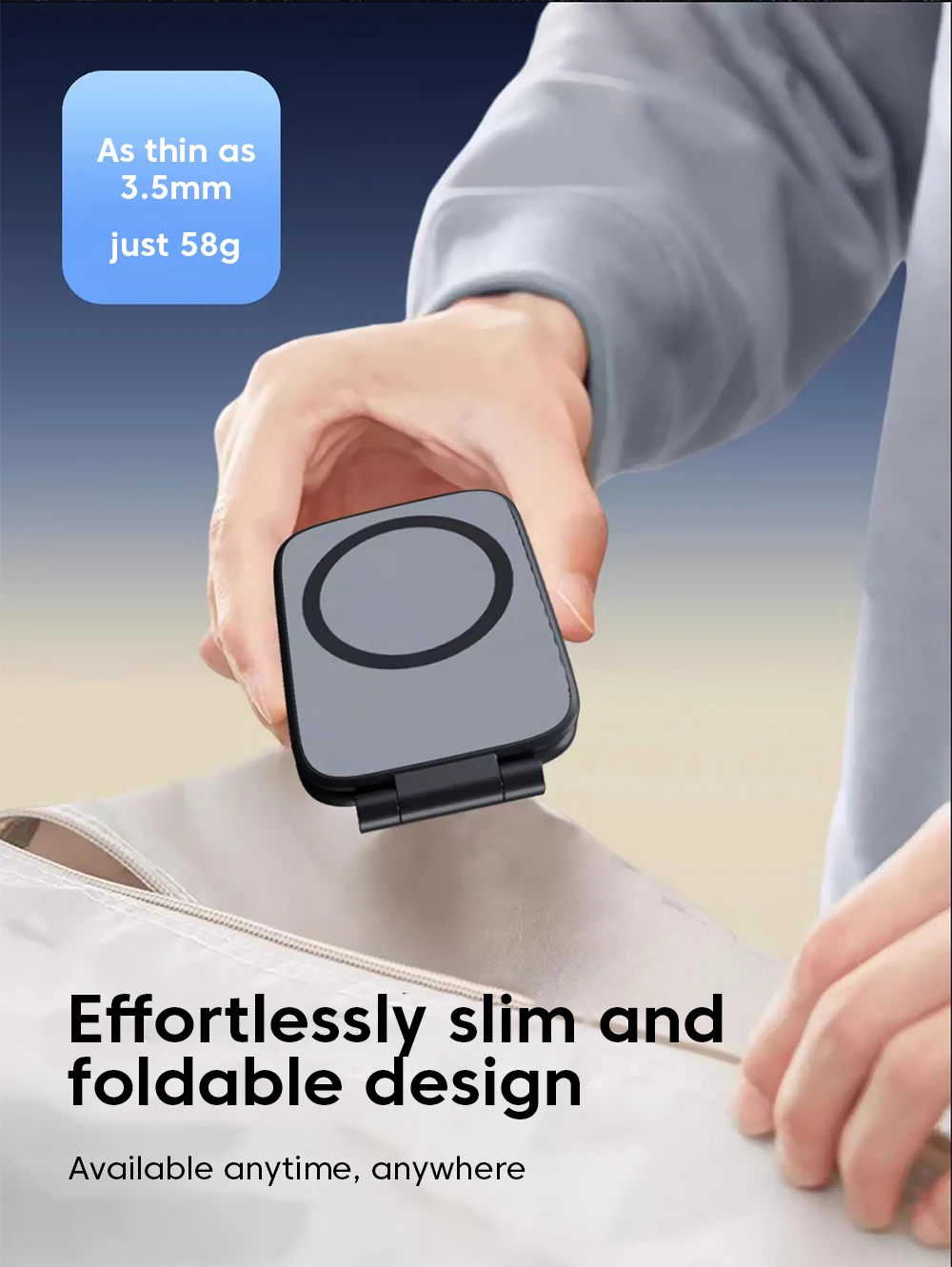Ultradünne Auto Magnetische Handy Halter Einstellbar Faltbare Anti-shake Fahrzeug Navigation Telefon Universal Ständer Zubehör – Detail 11