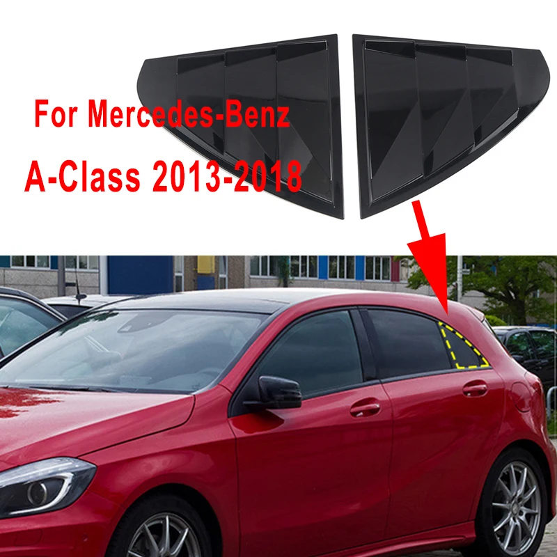 

Для Mercedes Benz A Class A180 A200 W176 A160 A250 A45 AMG хэтчбек 2013-2018 боковая четверть оконная жалюзи крышка отделка Наклейка ABS