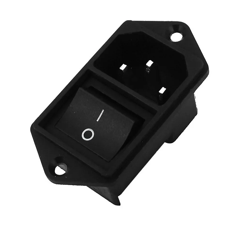 1PC IEC320 C14 AC Power Cord Inlet Socket Receptacle With Rocker Switch 250V 15A  SA172 P0.3