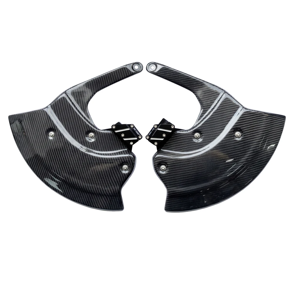Carbon Fiber Front Brake Disc Guard Anti-scratch Protection Cover for BMW S1000R S1000RR M1000RR 2019-2024 view 2