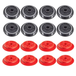 8Pcs/Lot Technical Parts 57999 Train Wheel Spoked Axle Hole 85543 Rubber Friction Band Blocks Brick for 10254 Train Track Toys