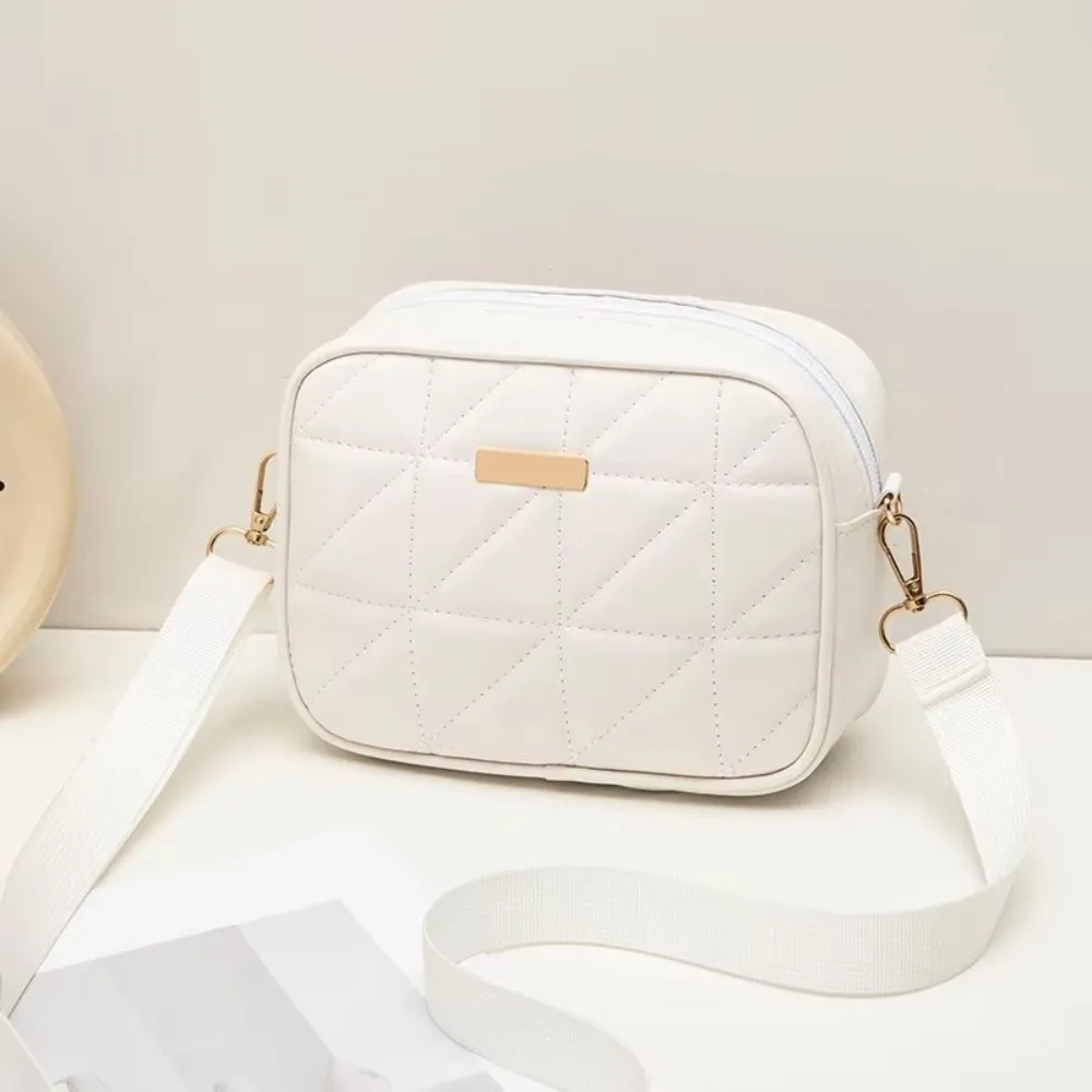 Trendy Embroidered Women's Bag Small Square Bag Urban Minimalist Style Camera Bag Single Shoulder Crossbody Bag